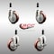 Service Caster 4 Inch 316SS Maroon Poly Swivel 7/8 Inch Expanding Stem Caster Brake SCC, 2PK SS316EX20S414-PPUB-MRN-2-TLB-2-78 - alternate 6